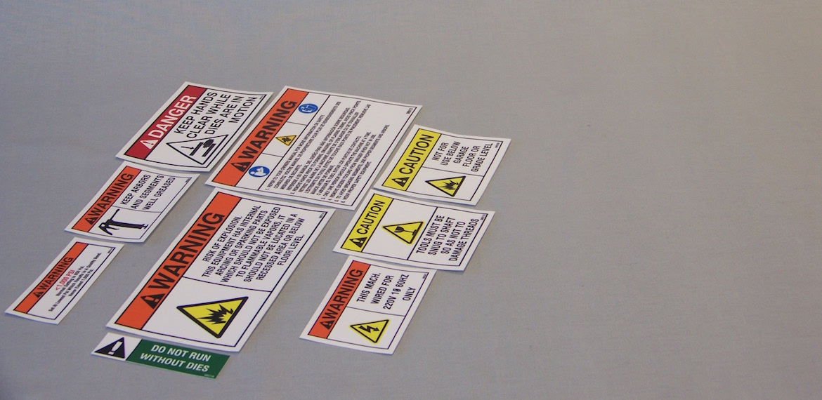 Safety labels Slider Image